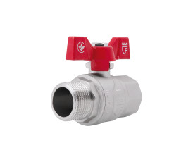 Кран кульовий SD Forte 1" ВЗ для води (метелик) SF607W25
