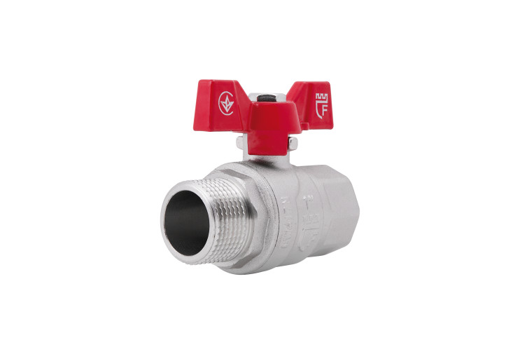 Кран кульовий SD Forte 1" ВЗ для води (метелик) SF607W25 SD00010561