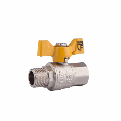 Кран кульовий SD Forte 1/2" ВЗ для газа (метелик) SF607G15 Кран кульовий SD Forte 1/2" ВЗ для газа (метелик) SF607G15