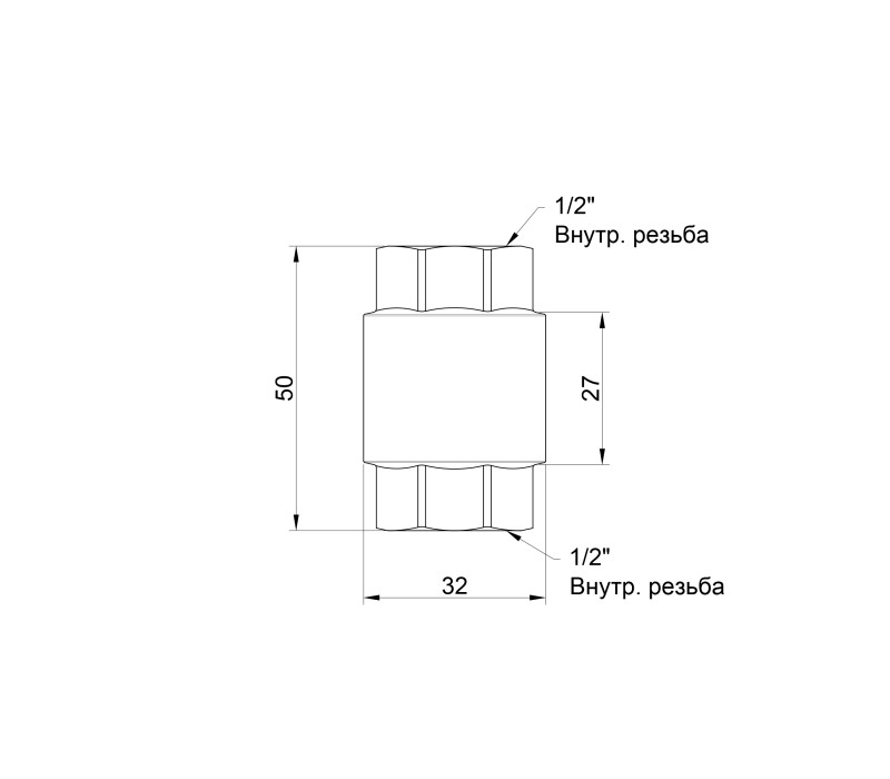 Обратный клапан SD Forte 1/2" SF240W15 SF240W15 SD00006816 Обратный клапан SD Forte 1/2" SF240W15 SF240W15 SD00006816