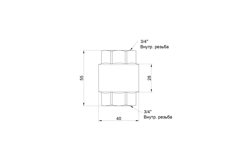 Обратный клапан SD Forte 3/4" SF240W20 SD00006817 Обратный клапан SD Forte 3/4" SF240W20 SD00006817