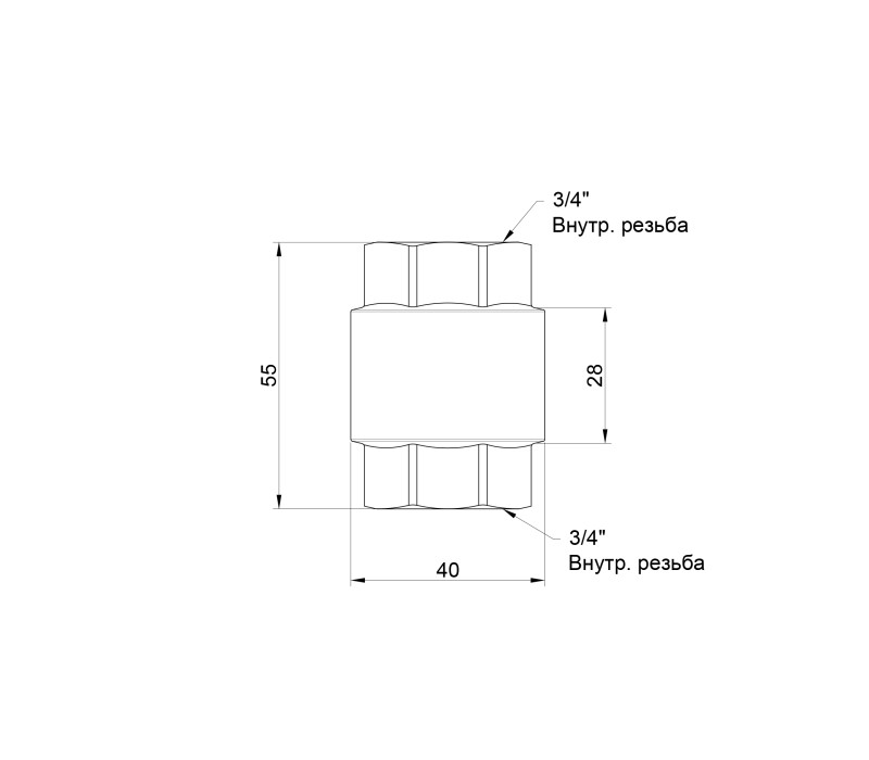 Обратный клапан SD Forte 3/4" SF240W20 SD00006817 Обратный клапан SD Forte 3/4" SF240W20 SD00006817
