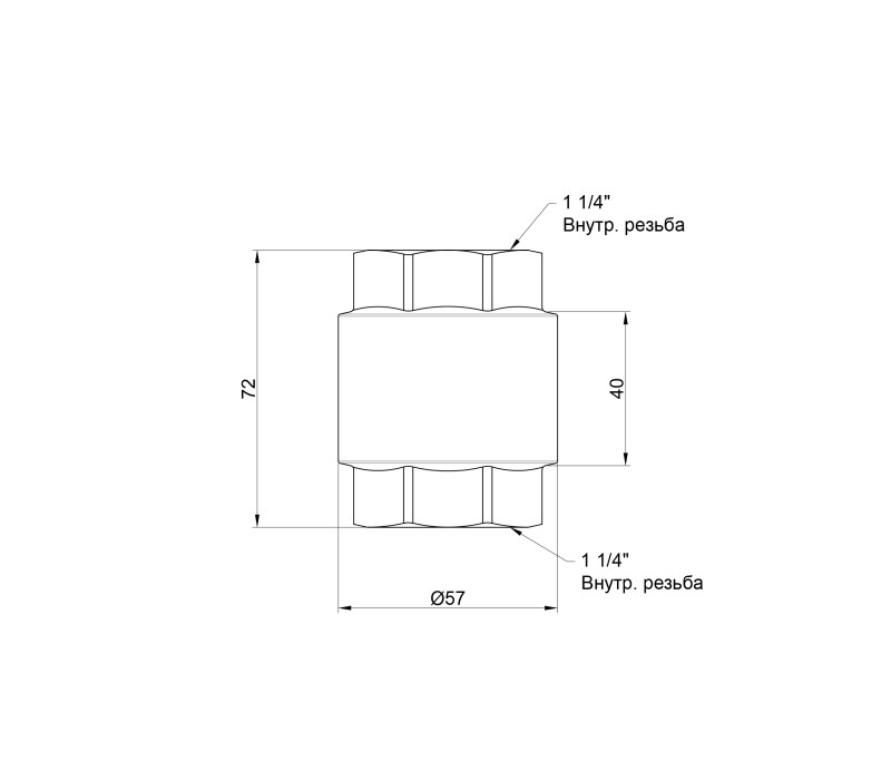 Обратный клапан SD Forte 1" 1/4 SF240W32 SD00006819