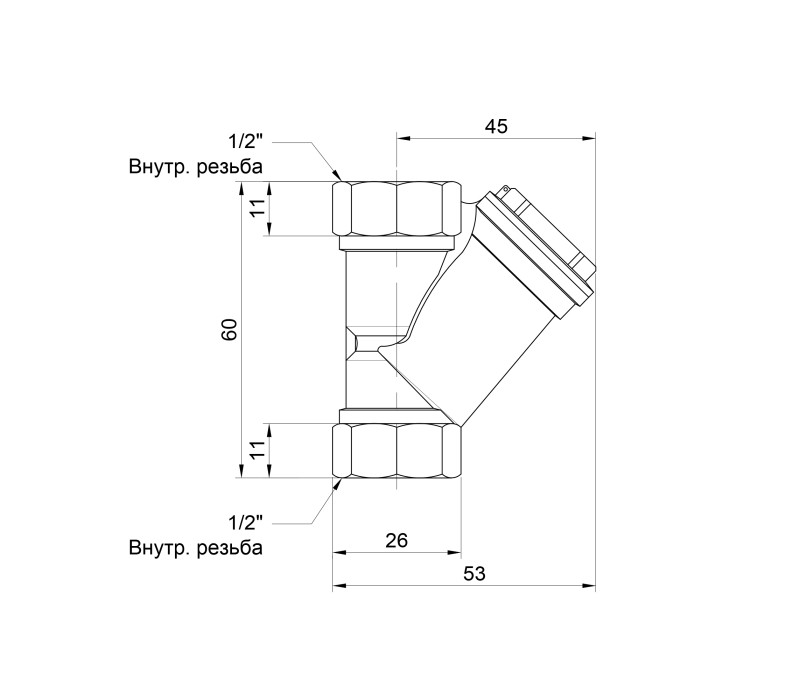 Фільтр SD Forte 1/2" для води SF124W15 SD00010251
