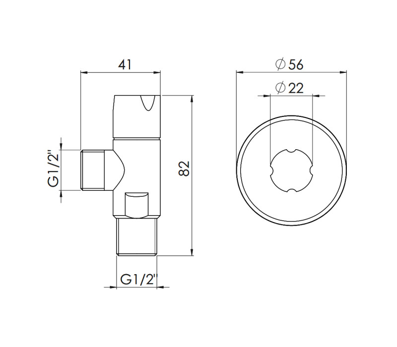 Кран приладовий SD Forte 1/2" ручка "коло" SF342W1515 SD00005707 Кран приладовий SD Forte 1/2" ручка "коло" SF342W1515 SD00005707