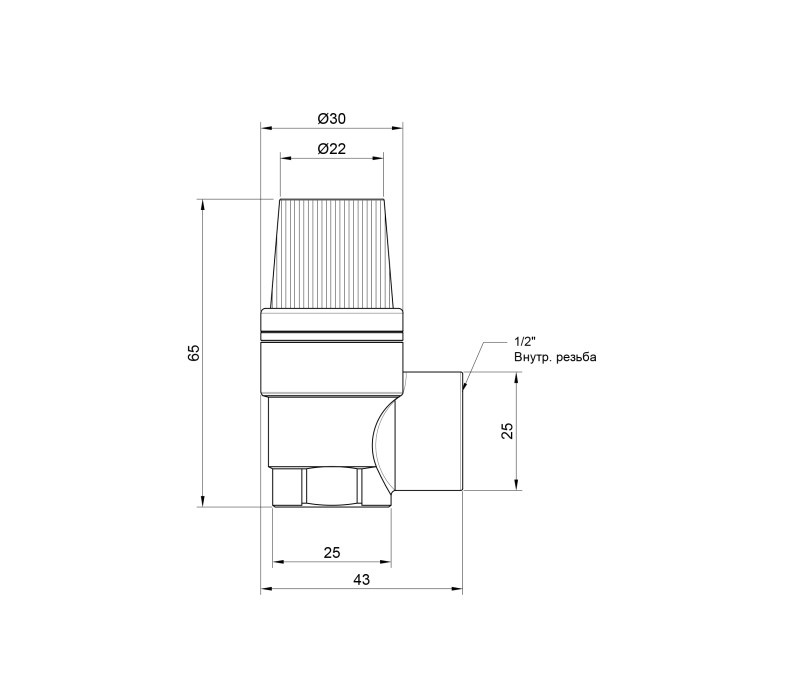 Запобіжний клапан SD Plus 1/2" ВР 6 бар SD2446 SD00007428 Запобіжний клапан SD Plus 1/2" ВР 6 бар SD2446 SD00007428