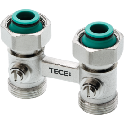Блок підключення радіатора TECE, прямий, 3/4", євроконус