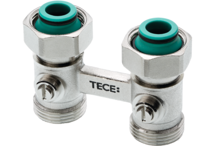 Блок підключення радіатора TECE, прямий, 3/4", євроконус 8740435