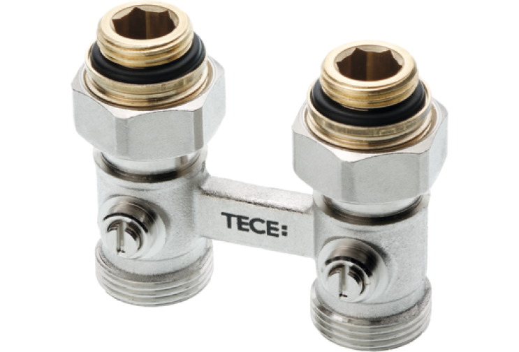 Блок подключения радиатора TECE, прямой, 1/2", евроконус 8740437