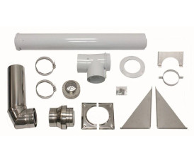 Комплект горизонтального прохода через стену для фасада Vaillant DN 80/125