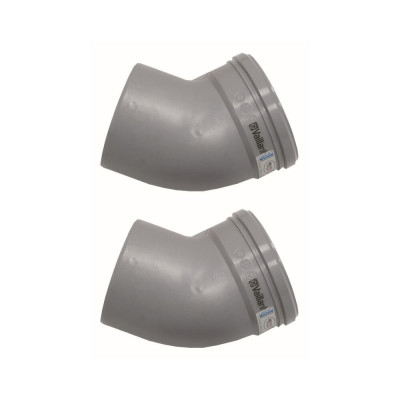 Комплект відводів 45° Vaillant DN 130, 2 шт. Комплект відводів 45° Vaillant DN 130, 2 шт.