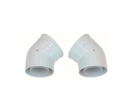 Комплект відводів концентричних 45° Vaillant DN 110/160, 2 шт.