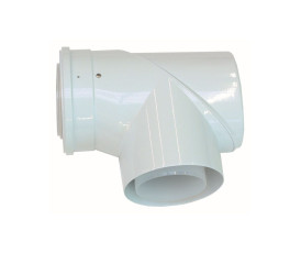 Отвод концентрический 87° с ревизией Vaillant DN 110/160 Отвод концентрический 87° с ревизией Vaillant DN 110/160