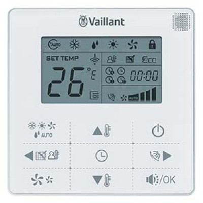 Провідний пульт керування Vaillant VA 1-WC WK для настінних фанкойлів WN і касетних 2-035 KN Провідний пульт керування Vaillant VA 1-WC WK для настінних фанкойлів WN і касетних 2-035 KN