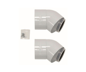 Комплект отводов концентрических 45° Vaillant DN 80/125, 2 шт. Комплект отводов концентрических 45° Vaillant DN 80/125, 2 шт.