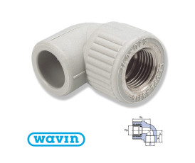 Колено Wavin 90° 25x3/4"В Колено Wavin 90° 25x3/4"В