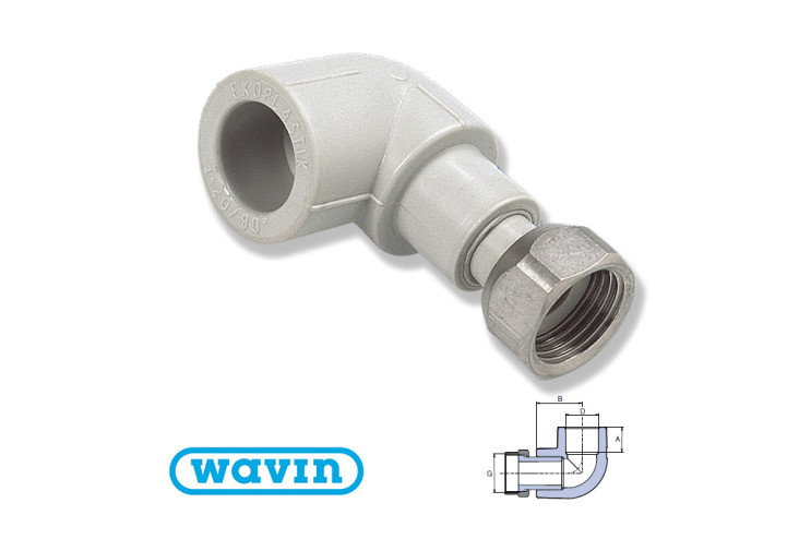 Колено из НГ Wavin 20x1/2" SKOM02020X