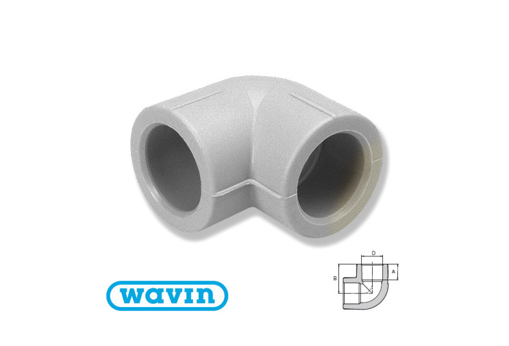 Колено Wavin 32х90° SKO03290RCT