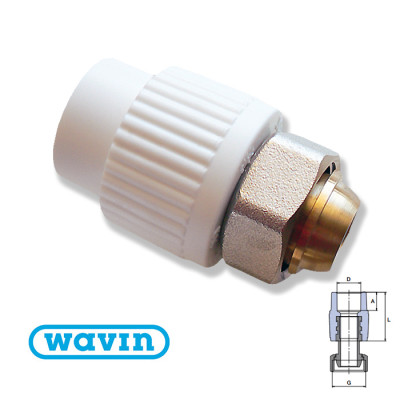 Євроконус Wavin 20x3/4"