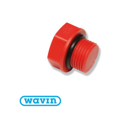 Заглушка монтажна Wavin 1/2" коротка Заглушка монтажна Wavin 1/2" коротка