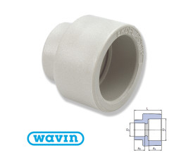 Муфта редукционная Wavin 32x20 Муфта редукционная Wavin 32x20