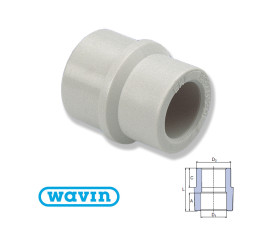 Муфта редукционная Wavin 40x32 Муфта редукционная Wavin 40x32