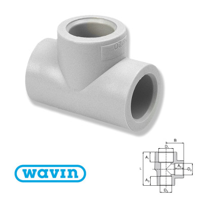 Тройник Wavin 110 Тройник Wavin 110