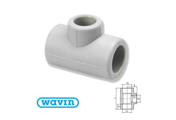 Тройник редукционный Wavin 40x20x40 STKR04020RCT